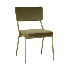 Celine Dining Chair - Loden - Antique Brass by null, a Chairs for sale on Style Sourcebook