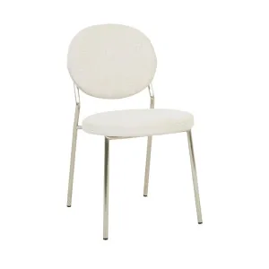 Laylah Loop Dining Chair - Sandcastle Tweed - Chrome by null, a Chairs for sale on Style Sourcebook