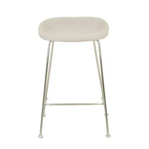 Turner Barstool - Feather Speckle - Chrome by null, a Bar Stools for sale on Style Sourcebook