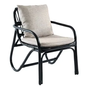 Rebecca Occasional Chair - Soy Bean - Black Rattan by null, a Chairs for sale on Style Sourcebook