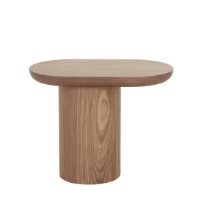 Seb Pedestal Side Table - Walnut by null, a Side Table for sale on Style Sourcebook
