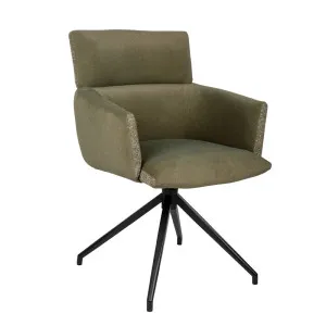 Kellan Swivel Base Chair - Leaf - Matt Black by null, a Chairs for sale on Style Sourcebook