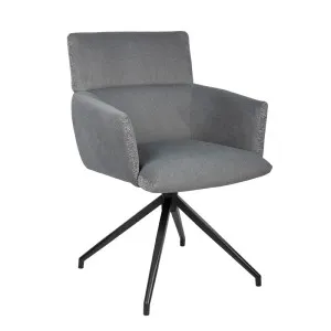 Kellan Swivel Base Chair - Shadow - Matt Black by null, a Chairs for sale on Style Sourcebook
