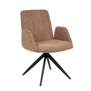 Colson Swivel Base Chair - Copper Tweed - Matt Black by null, a Chairs for sale on Style Sourcebook