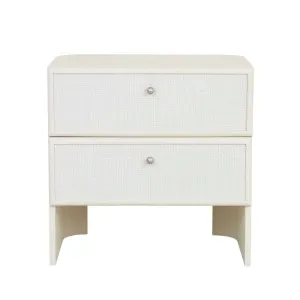 Elodie 2 Drawer Bedside - Shell by null, a Bedside Tables for sale on Style Sourcebook