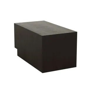 Felix Orbit Wedge Ottoman - Moss Tweed - Matt Black Ash by null, a Ottomans for sale on Style Sourcebook