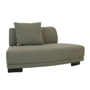 Felix Orbit Wedge Ottoman - Moss Tweed - Matt Black Ash by null, a Ottomans for sale on Style Sourcebook