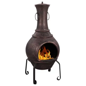 Argon Cast Iron Chiminea, Antique Copper by null, a Fireplaces for sale on Style Sourcebook