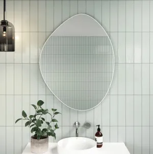 Pebble Shape I Bathroom Wall Mirror - 4 colours available Antique Brass by Luxe Mirrors, a Vanity Mirrors for sale on Style Sourcebook