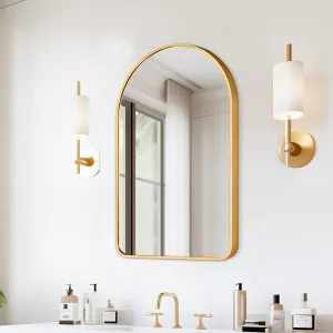 Arched Aluminum Frame Wall Mirror 80cm x 50cm / 100cm x 50cm 80cm x 50cm by Luxe Mirrors, a Mirrors for sale on Style Sourcebook