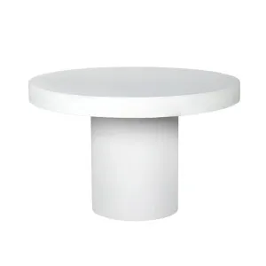 Sola White Concrete Round Dining Table by null, a Dining Tables for sale on Style Sourcebook