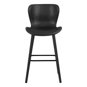 Batilda Bar Chair in Black PU / Black Leg by OzDesignFurniture, a Bar Stools for sale on Style Sourcebook