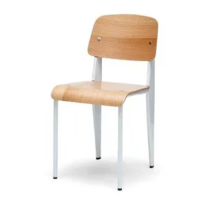 Ex display - Standard Dining Chair - Jean Prouve Replica - White by Interior Secrets - AfterPay Available by Interior Secrets, a Dining Chairs for sale on Style Sourcebook