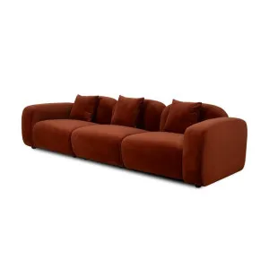 Soma 4 Seater Sofa - Umber Orange by Interior Secrets - AfterPay Available by Interior Secrets, a Sofas for sale on Style Sourcebook