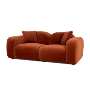 Soma 2 Seater Sofa - Umber Orange by Interior Secrets - AfterPay Available by Interior Secrets, a Sofas for sale on Style Sourcebook