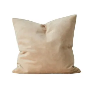 Ex Display - Weave Ava 50cm Velvet Cushion - Nougat by Interior Secrets - AfterPay Available by Interior Secrets, a Cushions, Decorative Pillows for sale on Style Sourcebook