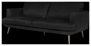 Delma 2.5 Seater Leather Sofa, Santosa Black by null, a Sofas for sale on Style Sourcebook