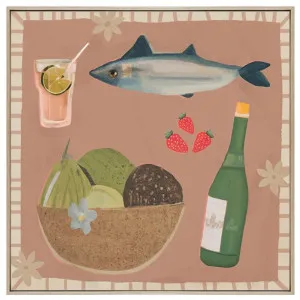 Marinara Luncheon Box Framed Canvas in 164 x 164cm by OZ Design, a Painted Canvases for sale on Style Sourcebook