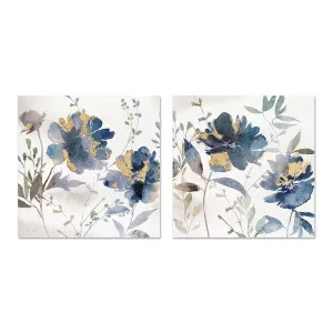 Blue Watercolor Florals, Style A & B, Set of 2 by Gioia Wall Art, a Prints for sale on Style Sourcebook