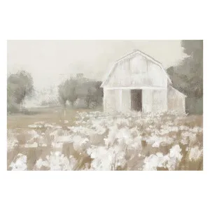 White Barn Meadow Neutral by Gioia Wall Art, a Prints for sale on Style Sourcebook