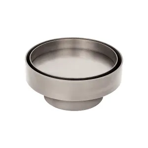 Niclis Round Tile Insert 115x75mm Satin Nickel by null, a Shower Grates & Drains for sale on Style Sourcebook