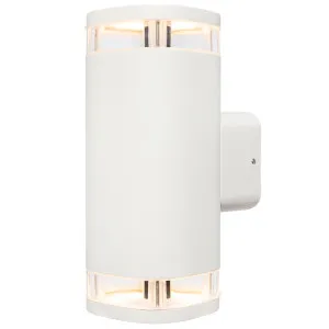 Brilliant Glenelg Up/Down Wall Light White by Brilliant, a Outdoor Lighting for sale on Style Sourcebook
