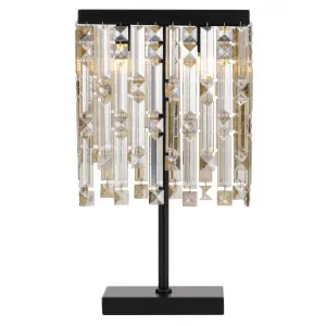 Telbix Cerone 2 Light Table Lamp Black and Champagne by Telbix, a Table & Bedside Lamps for sale on Style Sourcebook