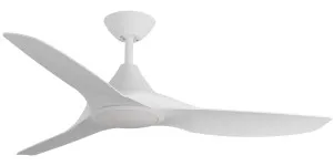 Calibo Smart CloudFan 48"(1220mm) ABS DC Ceiling Fan with 20W CCT LED Light and Remote White by Calibo, a Ceiling Fans for sale on Style Sourcebook