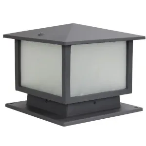 Oriel Lighting Cortez Exterior Pillar Mount Light Graphite by Oriel Lighting, a Outdoor Lighting for sale on Style Sourcebook