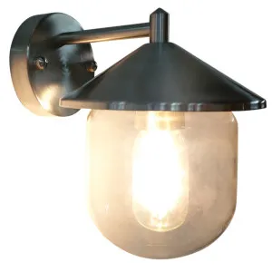 Oriel Lighting Monza Exterior Wall Light Stainless Steel by Oriel Lighting, a Outdoor Lighting for sale on Style Sourcebook
