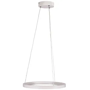 Oriel Lighting Nebula 400mm Halo-Ring LED Pendant White by Oriel Lighting, a Pendant Lighting for sale on Style Sourcebook