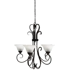 Oriel Lighting Gaston 5 Light Pendant Bronze by Oriel Lighting, a Pendant Lighting for sale on Style Sourcebook