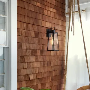 Hinkley Hugh Medium Exterior Wall Light by Lark Black by Hinkley, a Outdoor Lighting for sale on Style Sourcebook