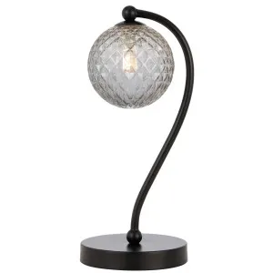 Telbix Black Felton Table Lamp Smoke Tear by Telbix, a Table & Bedside Lamps for sale on Style Sourcebook