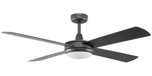Fanco Eco Silent Deluxe 56" DC Smart Ceiling Fan with CCT LED and Remote Black by Fanco, a Ceiling Fans for sale on Style Sourcebook