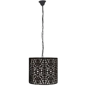 Oriel Lighting Vicky 350mm Pendant Black by Oriel Lighting, a Pendant Lighting for sale on Style Sourcebook