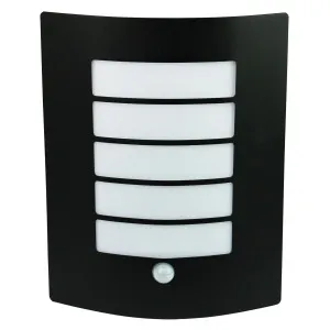 Oriel Lighting Cheeta Exterior Wall Light with Sensor Black by Oriel Lighting, a Outdoor Lighting for sale on Style Sourcebook