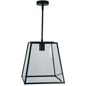 Oriel Lighting Eaton Black Trapezoid Pendant 1 Light by Oriel Lighting, a Pendant Lighting for sale on Style Sourcebook