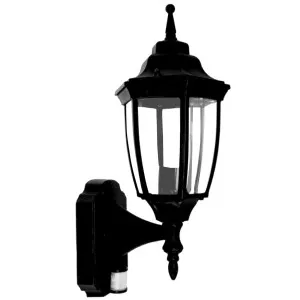 Oriel Lighting Highgate Upward Outdoor Wall Light with Sensor Black by Oriel Lighting, a Outdoor Lighting for sale on Style Sourcebook