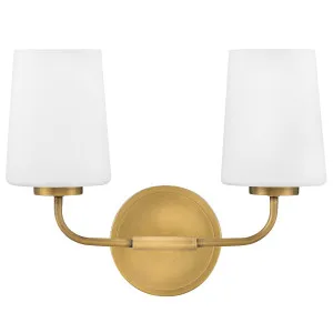 Hinkley Kline 2 Light Wall Sconce by Lark Heritage Brass by Hinkley, a Outdoor Lighting for sale on Style Sourcebook