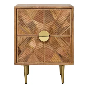 Ancari Bedside Table in Mangowood Clear Lacquer by OzDesignFurniture, a Bedside Tables for sale on Style Sourcebook
