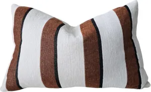 Palma Corduroy Cushion 40x60cm Lumbar - Off White | Rust | Black by null, a Cushions, Decorative Pillows for sale on Style Sourcebook