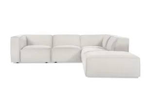 Linden Fabric Right Corner Sofa, Dark Grey, by Lounge Lovers by Lounge Lovers, a Sofas for sale on Style Sourcebook