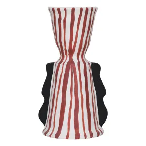Ripley Vase 21x35cm in Red / White by OZ Design, a Vases & Jars for sale on Style Sourcebook