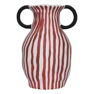 Rosie Vase 29x36cm in Red / White by OZ Design, a Vases & Jars for sale on Style Sourcebook