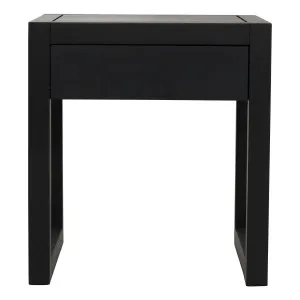 Strand Bedside Table in Oak Black by OzDesignFurniture, a Bedside Tables for sale on Style Sourcebook