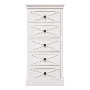 Island Tall Boy in Mangowood White by OZ Design, a Dressers & Chests of Drawers for sale on Style Sourcebook