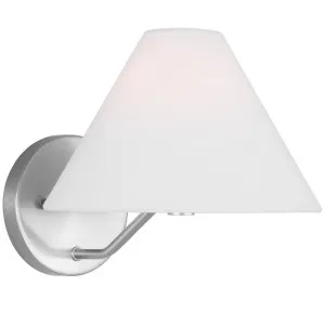 Drew & Jonathan Scott Burke Wall Sconce by Visual Comfort Studio Brushed Steel by Visual Comfort & Co - Studio, a Wall Lighting for sale on Style Sourcebook