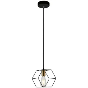 Nora Living Toco 1 Light Pendant Matt Black by Nora Living, a Pendant Lighting for sale on Style Sourcebook
