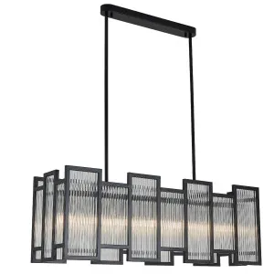 Nora Living Panneau 7 Light Pendant Matt Black by Nora Living, a Pendant Lighting for sale on Style Sourcebook